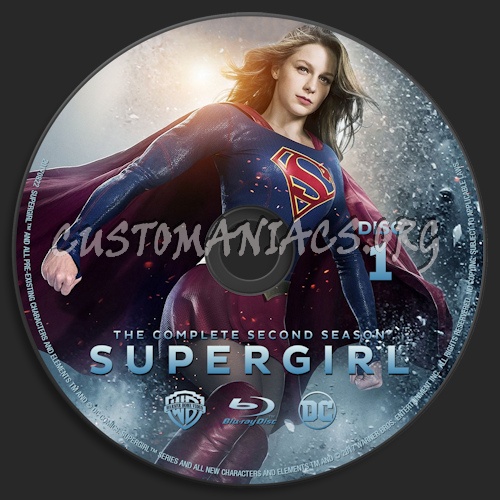 Supergirl Season 2 blu-ray label