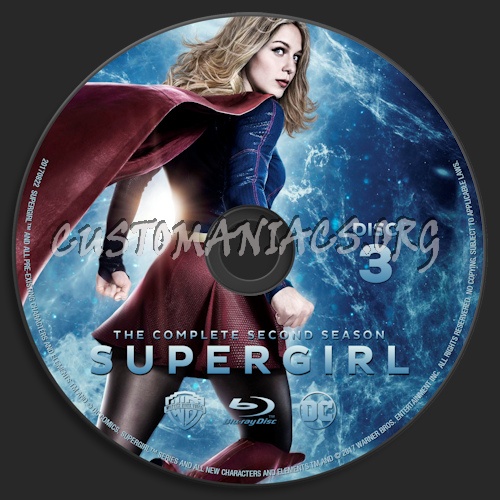 Supergirl Season 2 blu-ray label