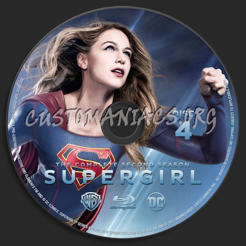 Supergirl Season 2 blu-ray label