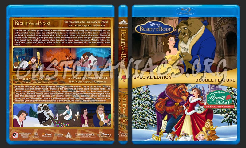 Beauty and the Beast Double Feature blu-ray cover