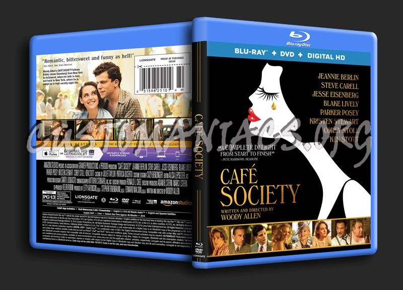 Cafe Society blu-ray cover