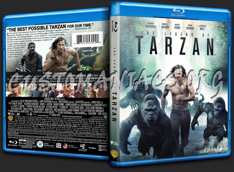 The Legend of Tarzan blu-ray cover