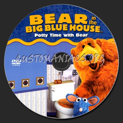 Bear In The Big Blue House dvd label