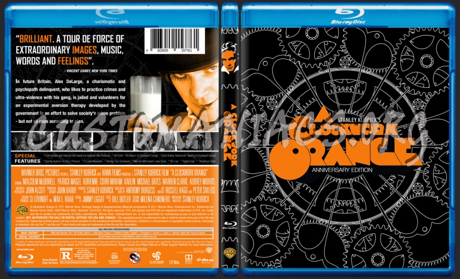A Clockwork Orange blu-ray cover