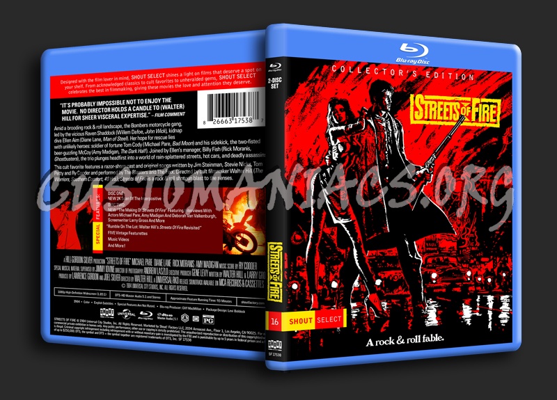 Streets of Fire blu-ray cover