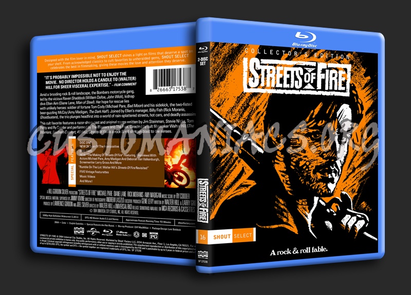 Streets of Fire blu-ray cover