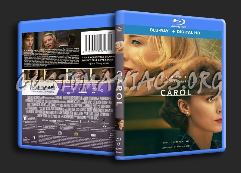 Carol blu-ray cover