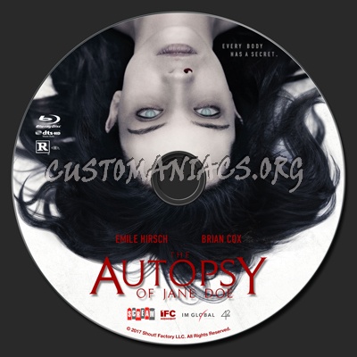 The Autopsy Of Jane Doe blu-ray label