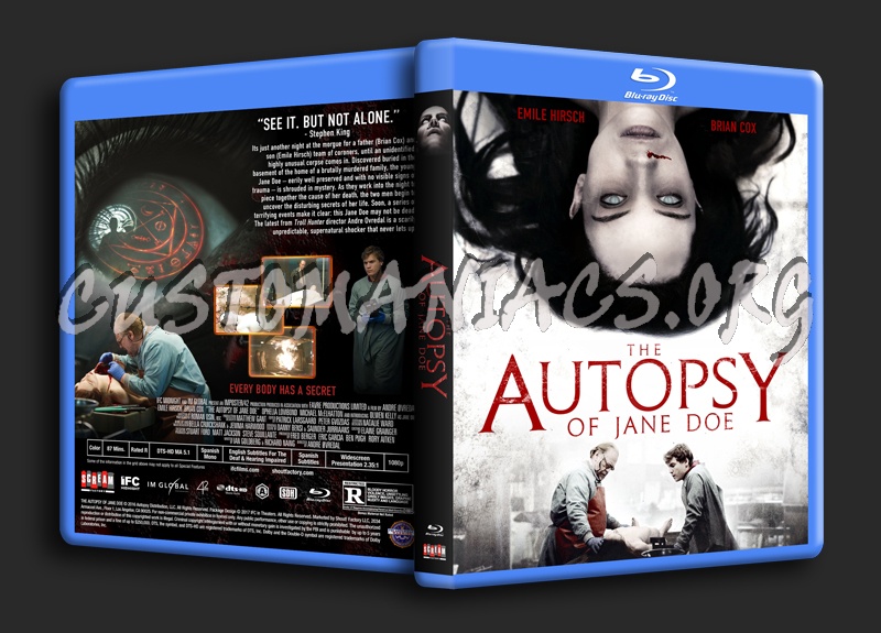 The Autopsy Of Jane Doe dvd cover