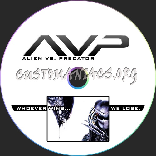 Alien VS. Predator / AVP dvd label
