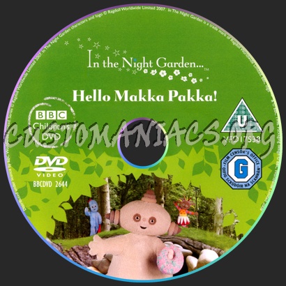 In The Night Garden Hello Makka Pakka dvd label