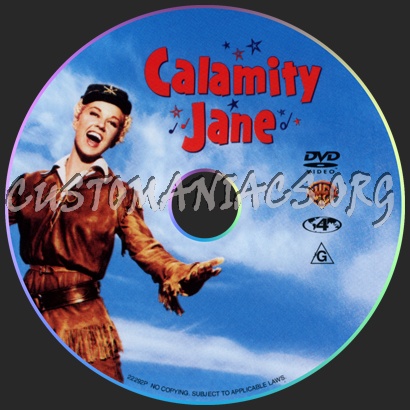 Calamity Jane dvd label