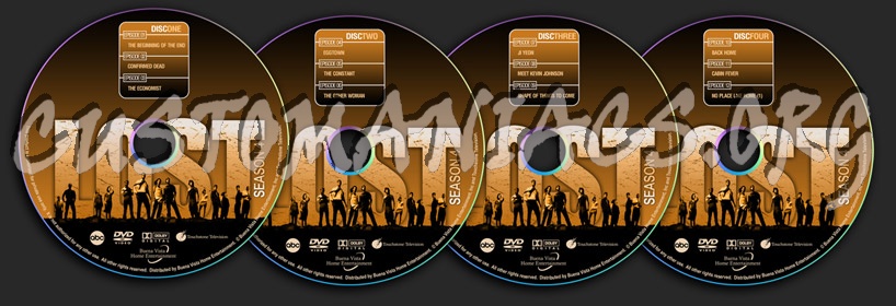 Lost - Season 4 dvd label