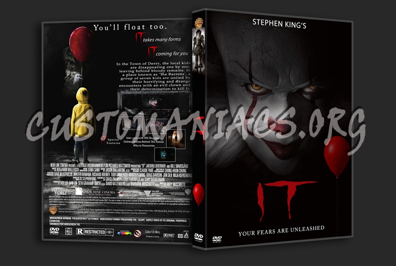 It (2017) dvd cover
