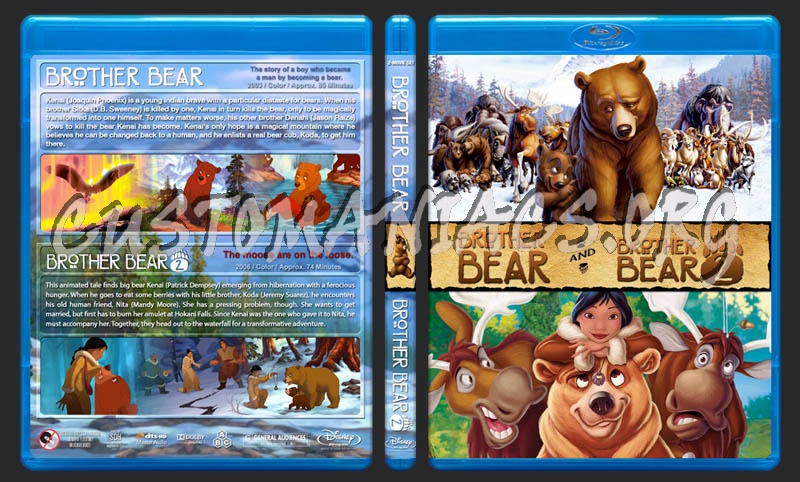 Brother Bear Double Feature blu-ray cover
