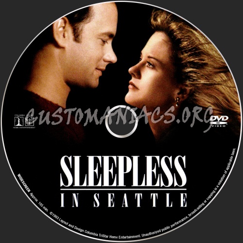 Sleepless In Seattle dvd label