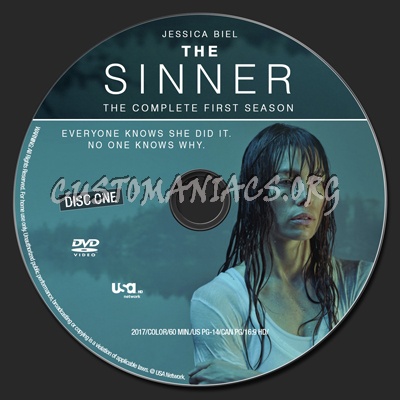 The Sinner Season 1 dvd label