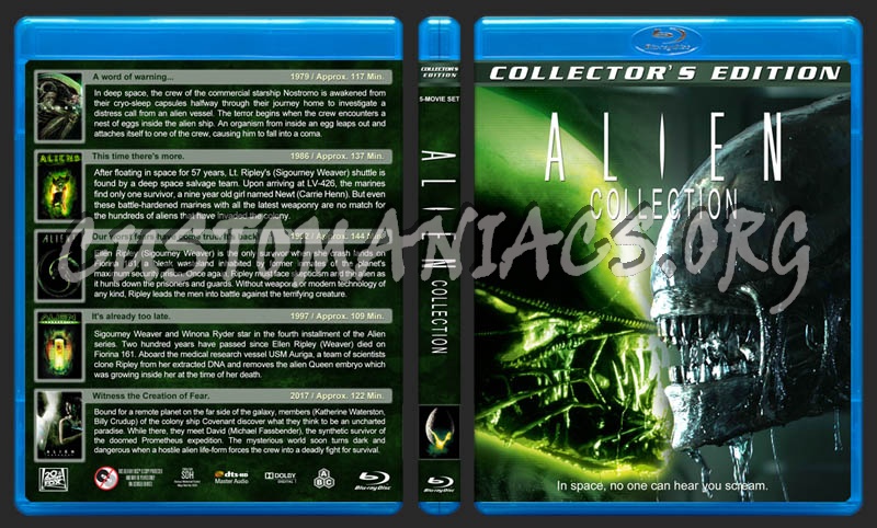 Alien Collection (5) blu-ray cover