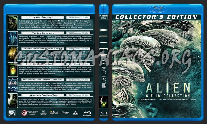 Alien 6-Film Collection blu-ray cover