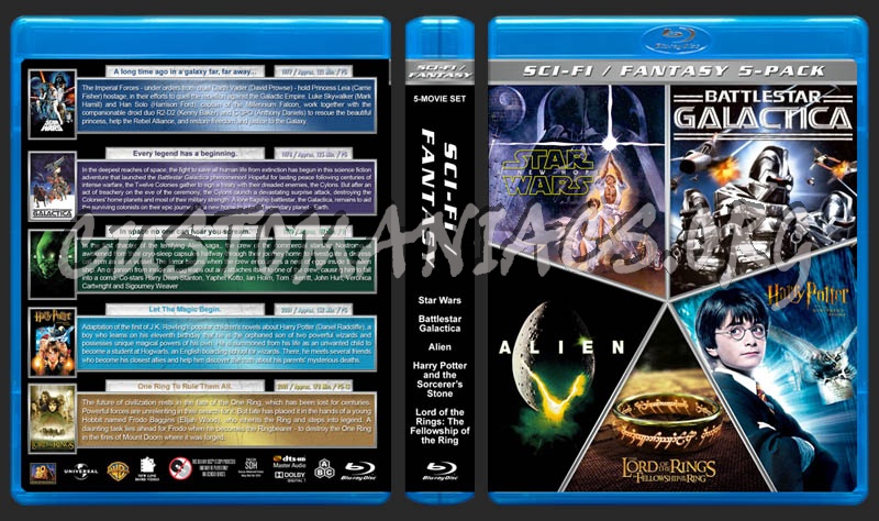 Sci-Fi / Fantasy 5-Pack blu-ray cover