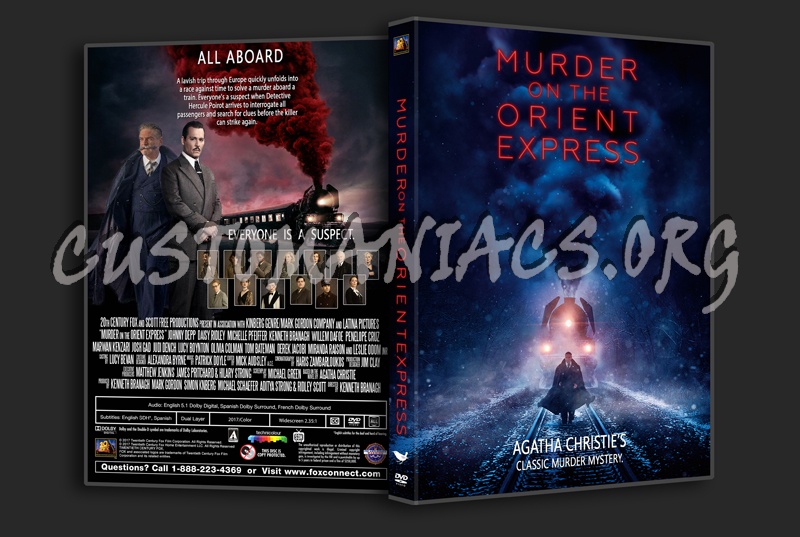 Murder On The Orient Express 2017 dvd cover