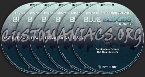 Blue Bloods - Season 7 dvd label