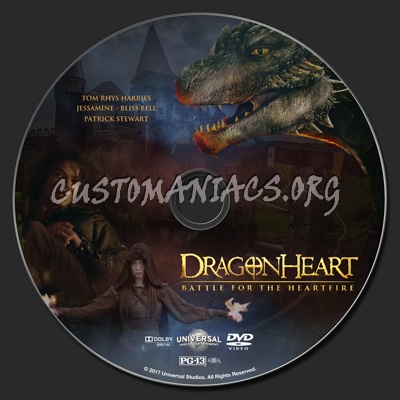Dragonheart: Battle For The Heartfire dvd label
