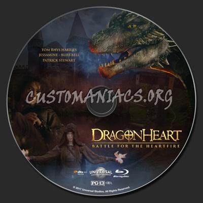 Dragonheart: Battle For The Heartfire blu-ray label