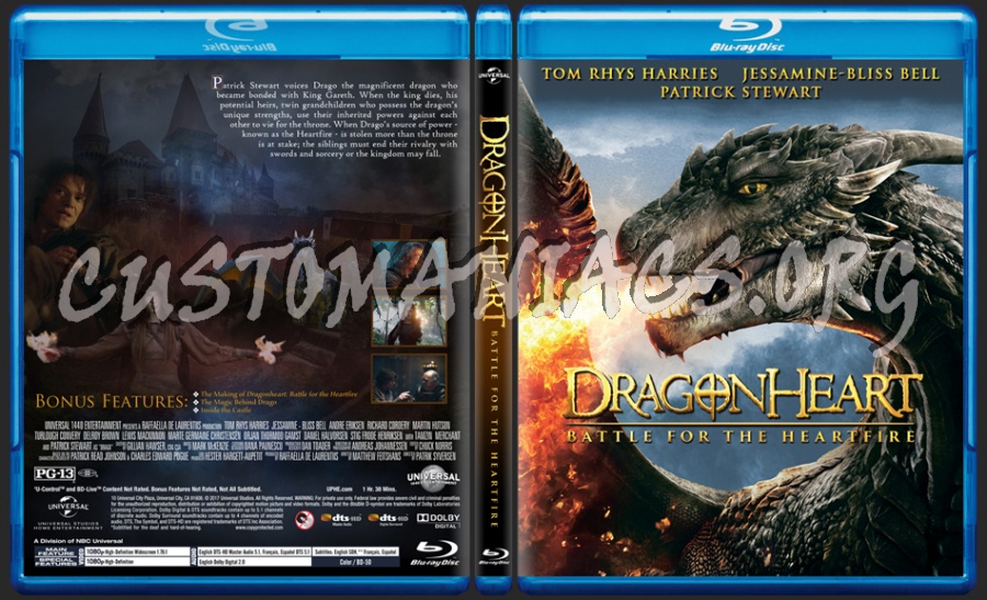 Dragonheart: Battle For The Heartfire dvd cover