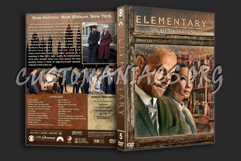 Elementary - Season 5 dvd cover