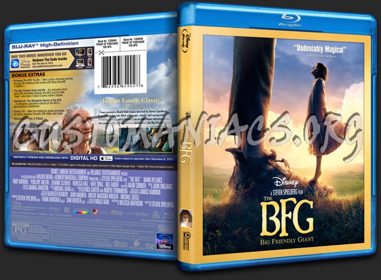 The BFG blu-ray cover