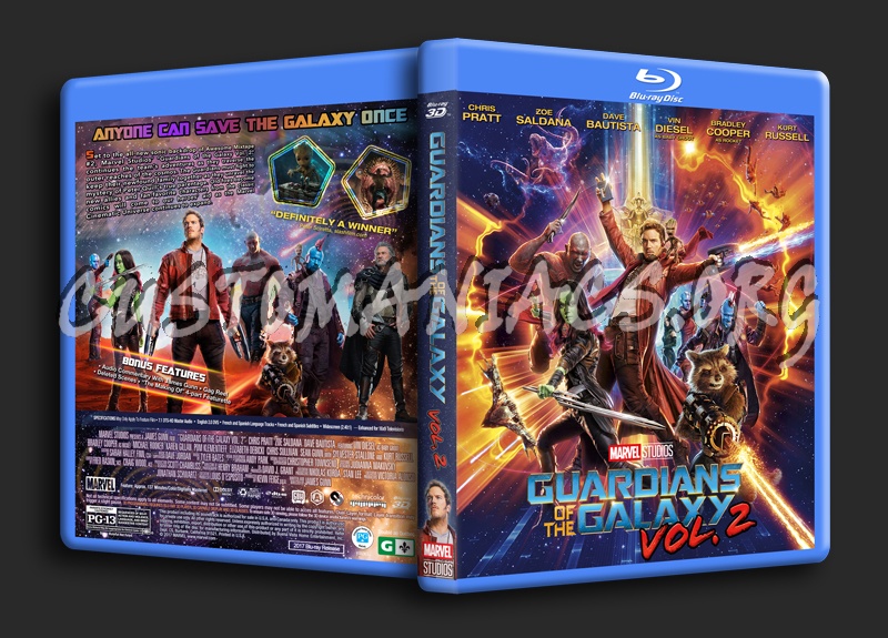 Guardians Of The Galaxy Vol 2 3D dvd cover