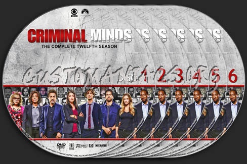 Criminal Minds - Season 12 dvd label