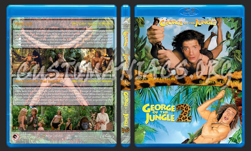 George of the Jungle Double Feature blu-ray cover