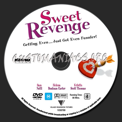 Sweet Revenge dvd label