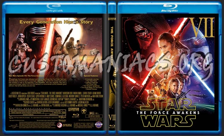 Star Wars - Episode VII - The Force Awakens blu-ray cover