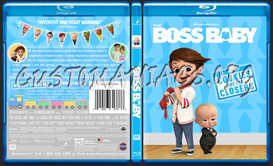 The Boss Baby blu-ray cover