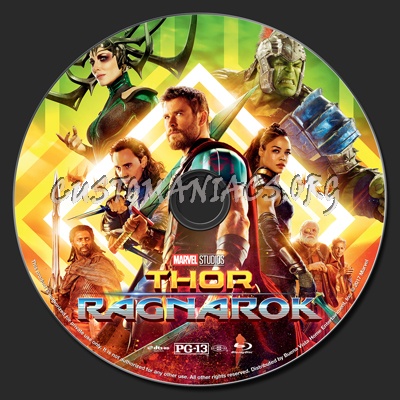 Thor: Ragnarok blu-ray label