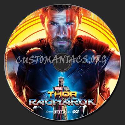 Thor: Ragnarok dvd label