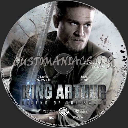 King Arthur Legend Of The Sword dvd label