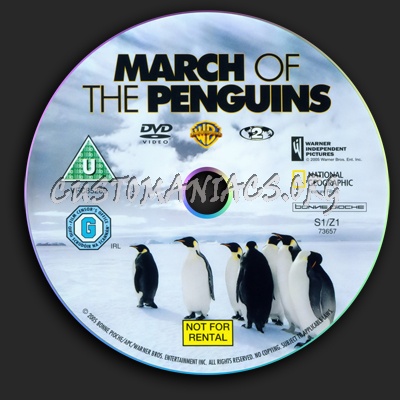 March Of The Penguins dvd label