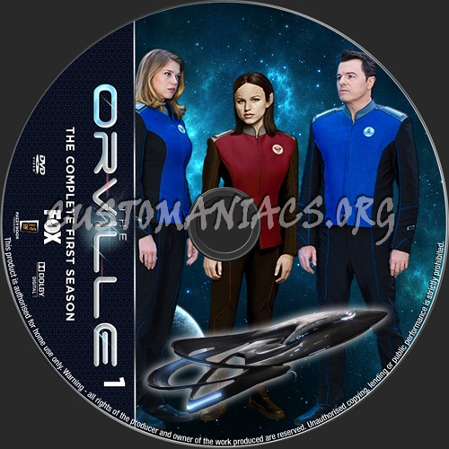 The Orville Season 1 dvd label