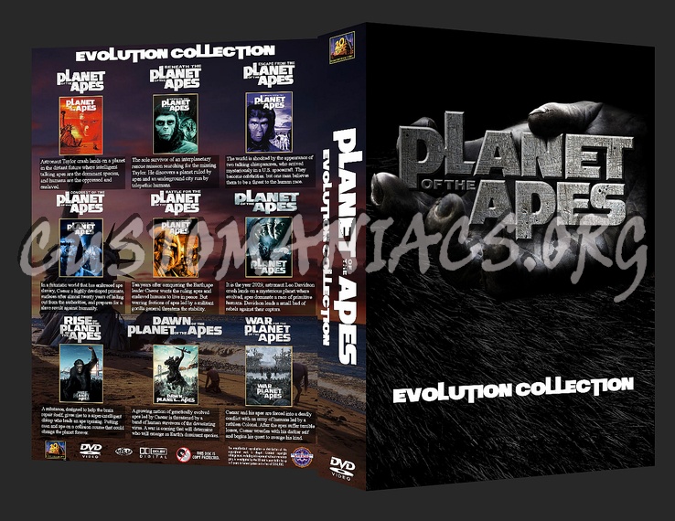 Planet of the Apes Evolution Collection dvd cover