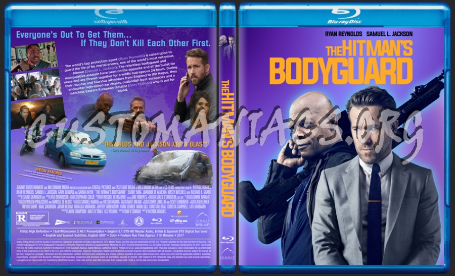 The Hitman's Bodyguard dvd cover