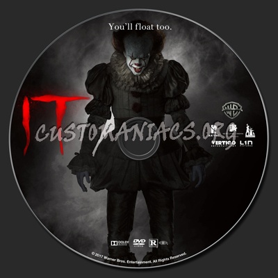 It (2017) dvd label