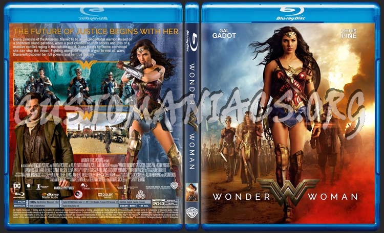 Wonder Woman 2017 blu-ray cover