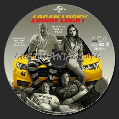 Logan Lucky dvd label