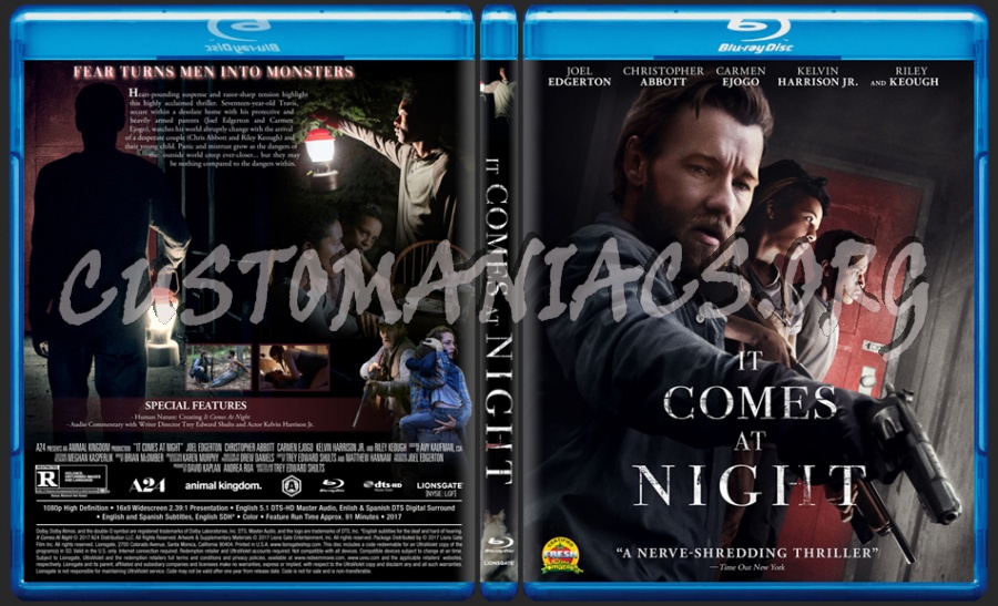 It Comes At Night dvd cover