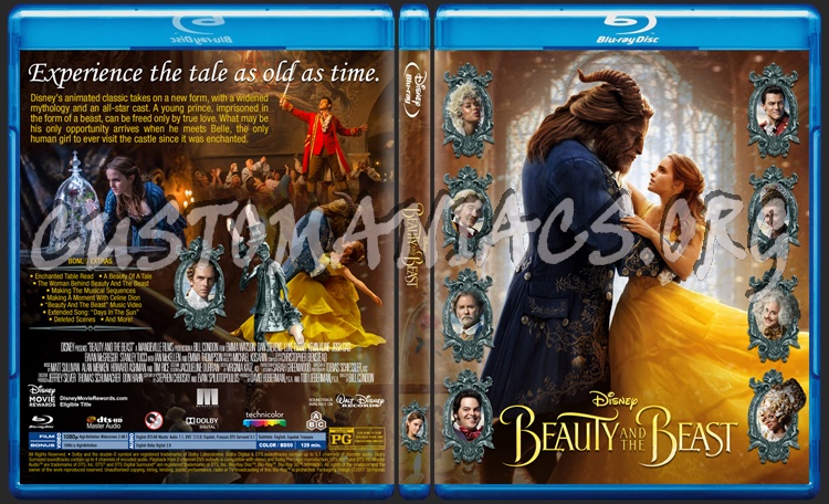 Beauty And The Beast 2017 blu-ray cover