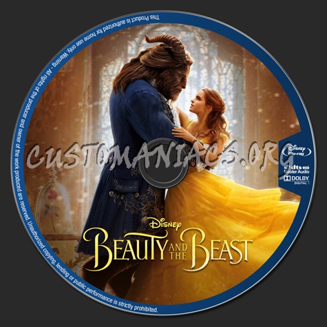 Beauty And The Beast 2017 blu-ray label